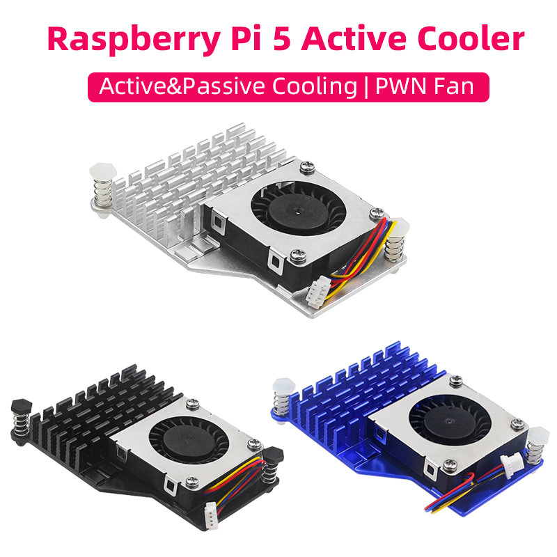 Pi Power Supply - Активный кулер Raspberry Pi 5, алюминиевый