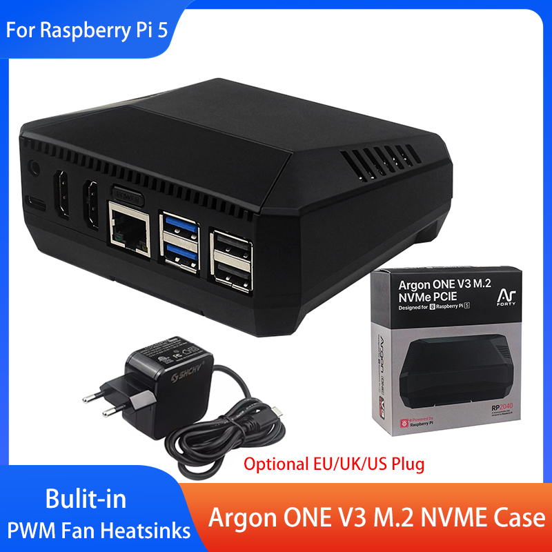 Pi 5 Case - Корпус Argon ONE V3 M.2 NVME
