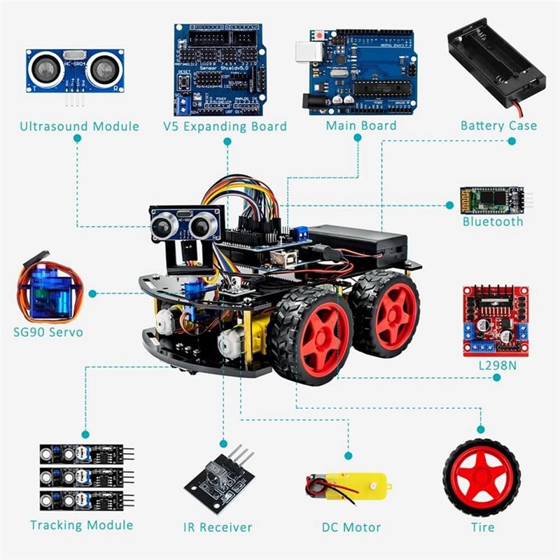 Набор для сборки умного робота – обзор и цена Arduino Kit